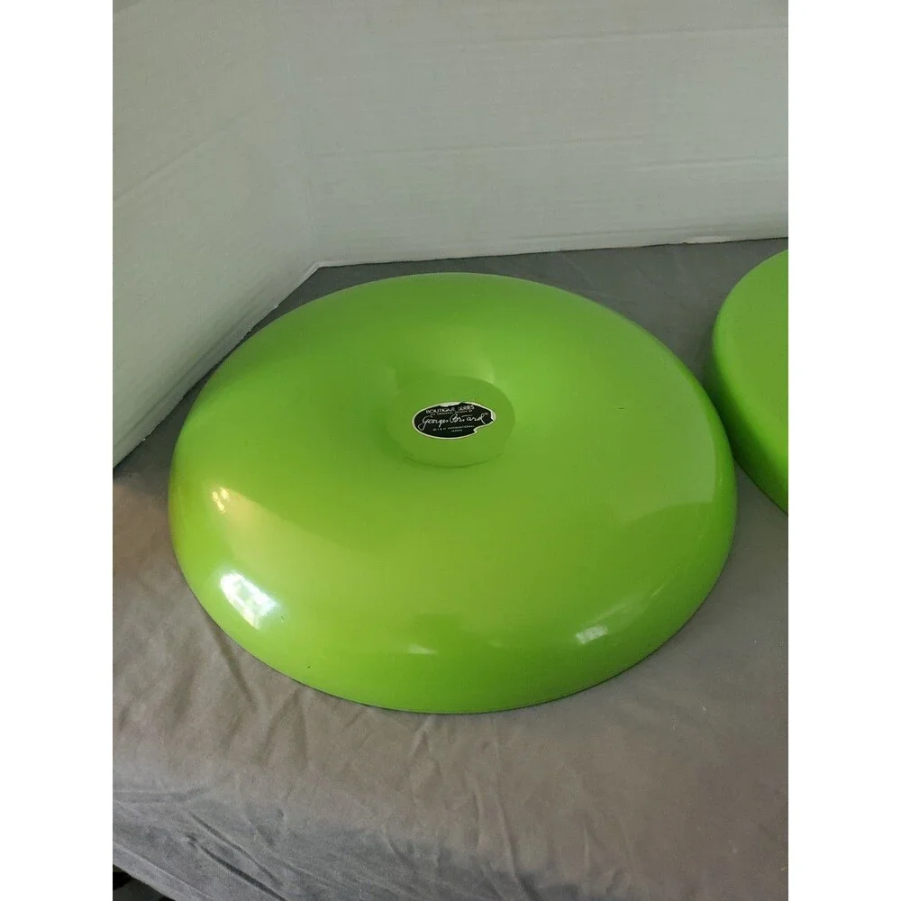 VTG MCM Georges Briard Chip and Dip Set of 2 Lime Green White Boutique Series